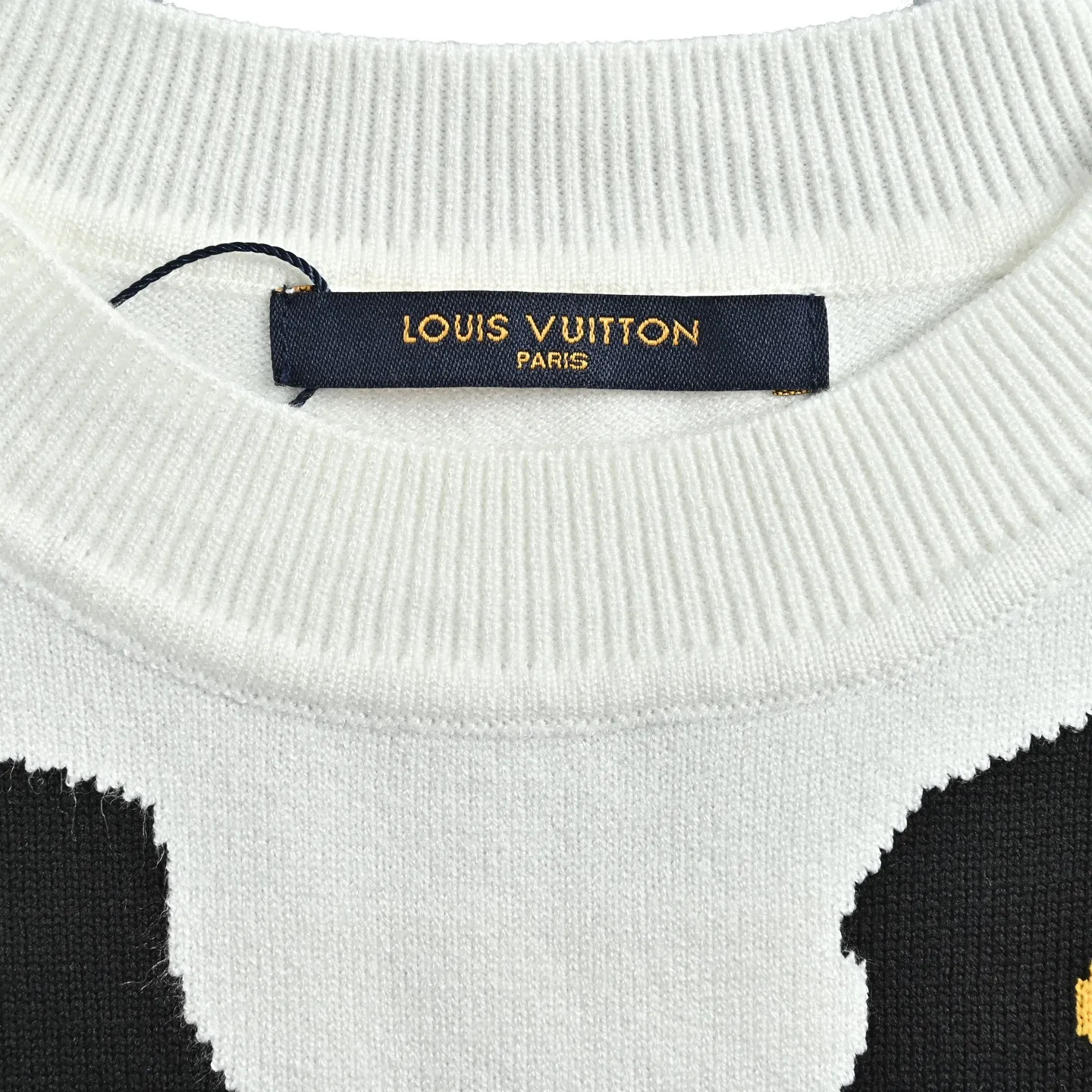 Louis Vuitton portrait jacquard wool knit sweater